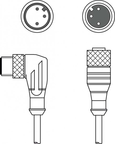 CB-M12-5000-3GF/WM - Interconnection cable 150683