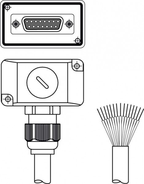 CB-D15E-10000S-11WF - Connection cable 548530