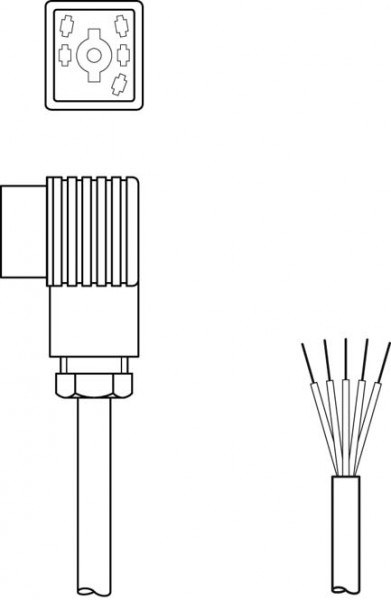 BK7 KB-092- 6000- 5 - Connection cable 50013192