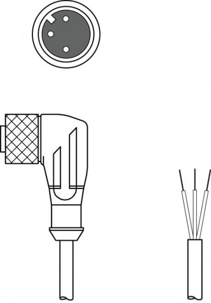 KD U-M12-3W-V1-100-DP - Connection cable 50130699