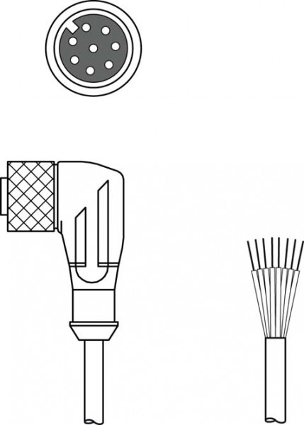 CB-M12-25000S-8WF - Connection cable 429182