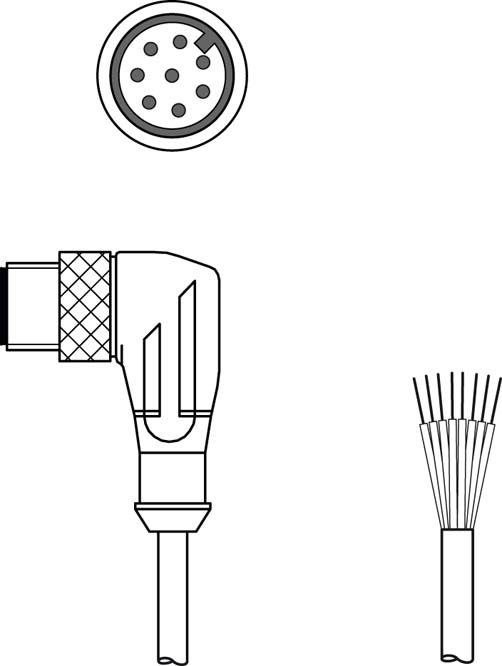 CB-M12-3000-8WM - Connection cable 150704
