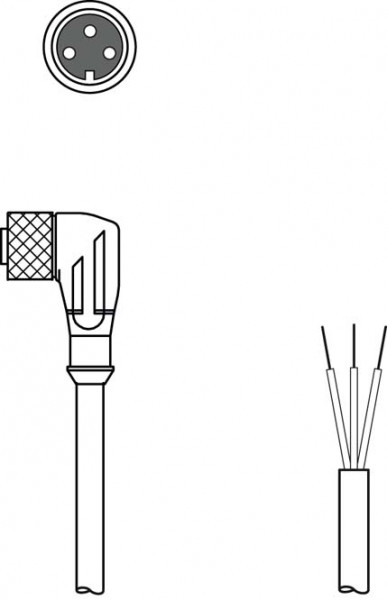 KD U-M8-3W-V1-050 - Connection cable 50130862