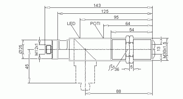 Фотоэлектрические датчики: OI5014  OIT-FPKG/US-100-DPS