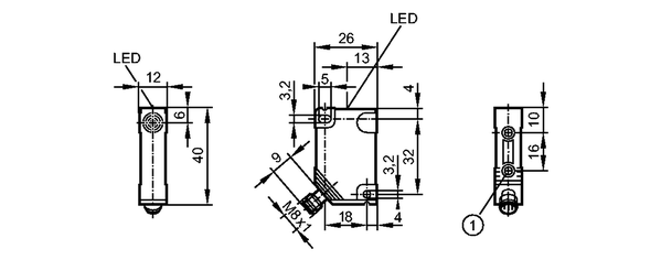Индуктивные датчики: IN5254  IN-2003-ARKG/UP/AS-610-TRS