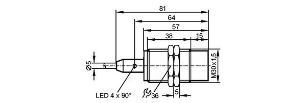 Индуктивные датчики: IIM204  IIKC022-ASKG/M/20M