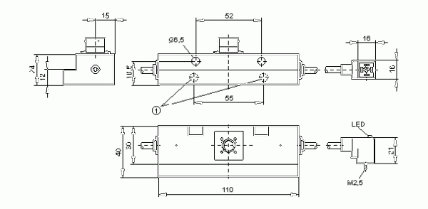 Индуктивные датчики: I95013  I9D35,5-ANKG/2X0,36M/VENTILST