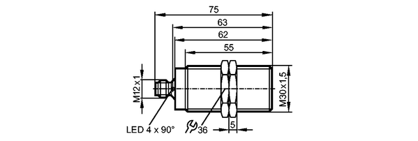 Индуктивные датчики: II5945  IIA3015BBPKG/US