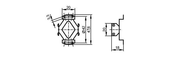 Принадлежности: E60201  Stator coupling RA