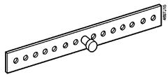 Spare part, damper actuators, hold-down rail for GMA / GEB - BPZ:7419000130
