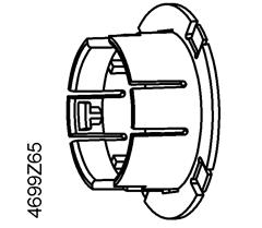 Spare part, adapter for position indicator, damper actuators GCA, GBB, GIB - BPZ:448427450