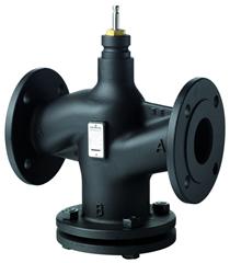 2-port seat valve PN25 with flanged connections, pressure compensated - VVF53..K