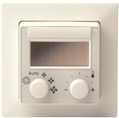 Room unit with EnOcean interface, setpoint adjuster, button and switch for fan stages - QAX98.4 - S55623-H107