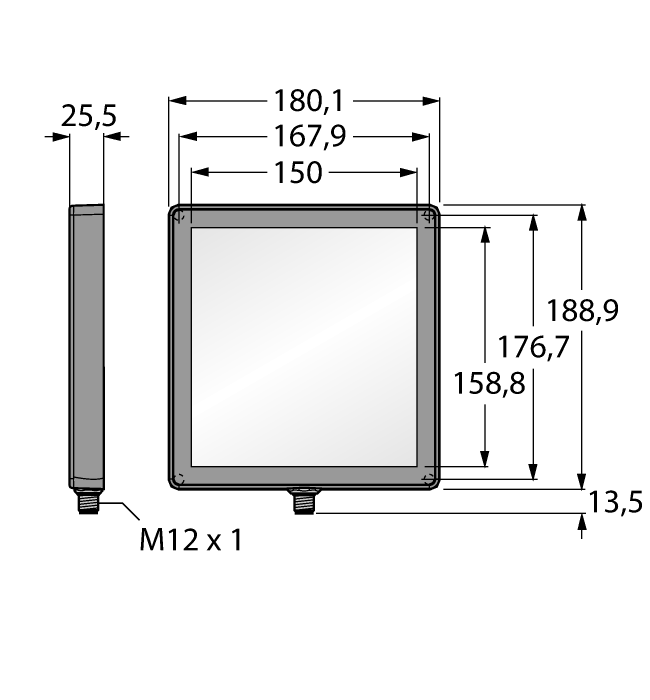Системы машинного зренияФоновая подсветка - LEDWB150x150OPW2-XQ