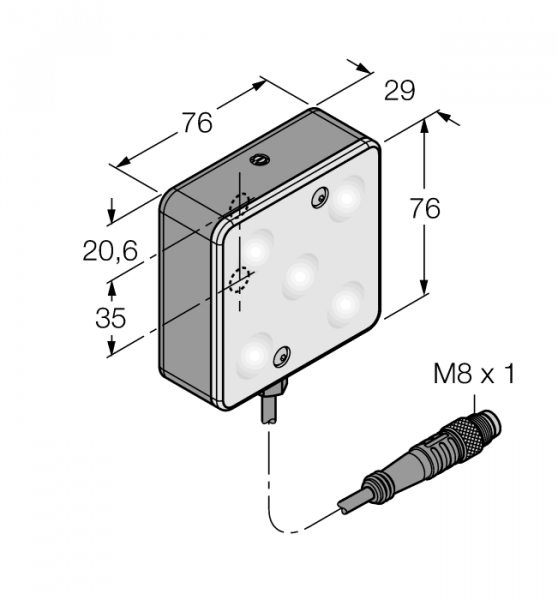 Системы машинного зренияПодсветка области - LEDBA70XD5-XM
