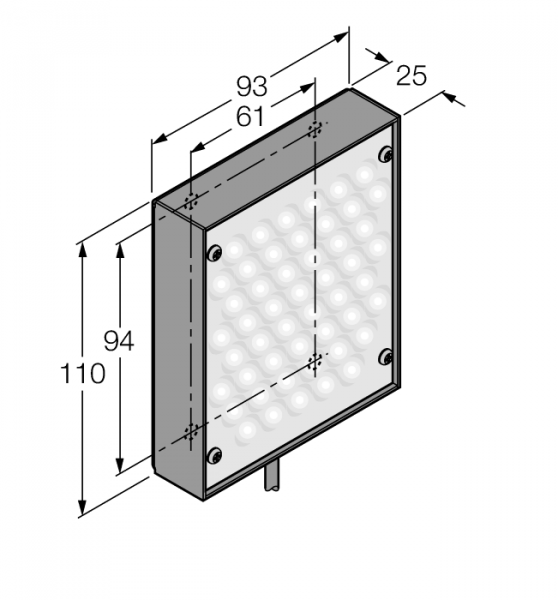 Системы машинного зренияПодсветка области - LEDWA80X80W