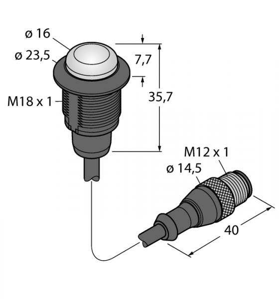 светодиодный индикатормаяк - S18LBXXPQP