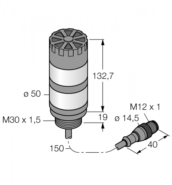 светодиодный индикаторсигнальная колонна - TL50GRAQP