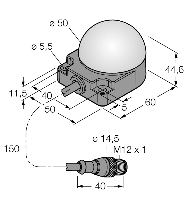 светодиодный индикатормаяк - K50FLGXXPQP