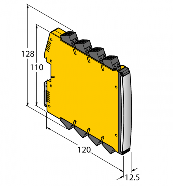 аналоговый синал трансмиттера2-канальный - IMX12-AO01-2I-2I-H0/24VDC/CC