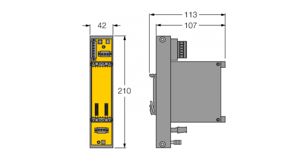 FOUNDATION™ fieldbus Модульная стойка для DPC системы - DPC-49-1RMB