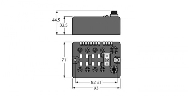 компактная станция промышленной шины BL для DeviceNet™8 digitale NPN Eingange - BLCDN-8M8S-8DI-N
