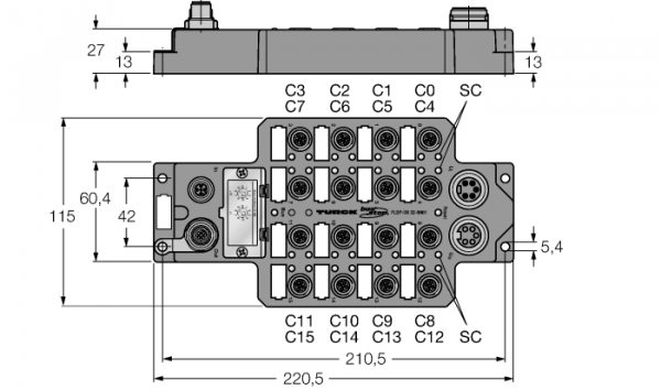 удобные станции fieldbus для PROFIBUS-DP32 цифровых pnp-входа - FLDP-IM32-0001