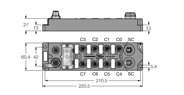 удобные станции fieldbus для PROFIBUS-DP8 цифровых pnp-входа - FLDP-IM8-0001