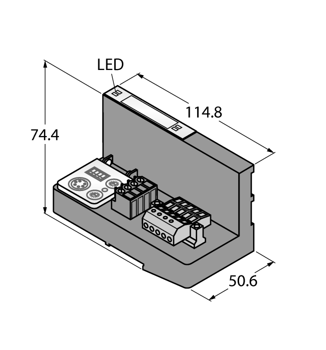 интерфейс для DeviceNet вкл.питание - BL20-GWBR-DNET