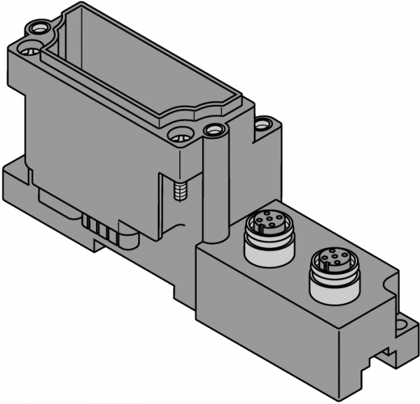BL672 x разъем M12, 5-полюсн. - BL67-B-2M12