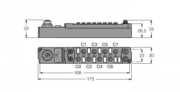 piconet® соединительный модуль для PROFIBUS-DP4 цифровых входных фильтров, 3 мс4 цифровых выходов, 0.5 А - SDPL-0404D-0003