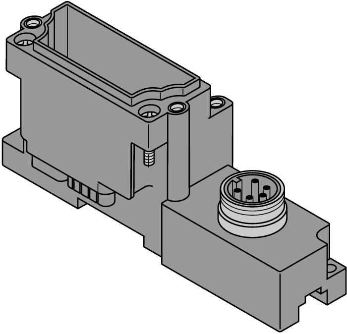BL671 x разъем 7/8'', 5-полюсн., только напряжение нагрузки - BL67-B-1RSM-VO