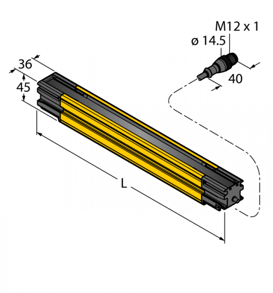 Безопасность персоналаSafety light screenCascadable Emitter - SLLCE14-1470P8