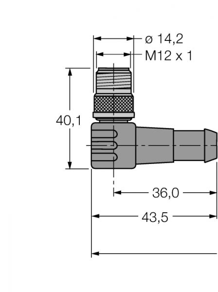 PROFIBUS кабель: оболочка кабеля PUR - WSSW-WKSW451-0,5M