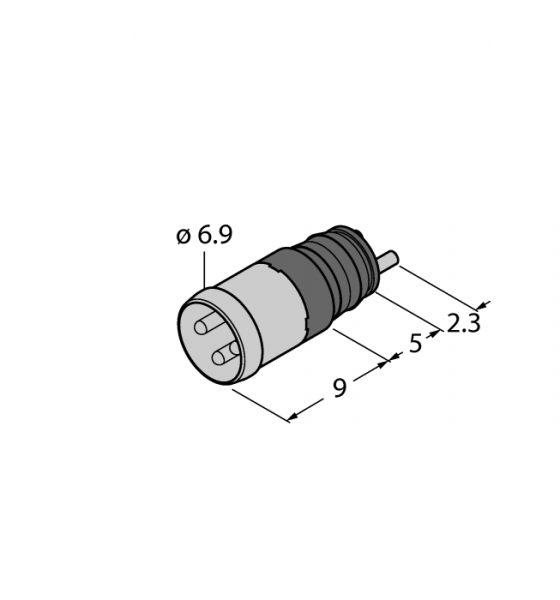 M8 x 1 / O мм круглый разъемO 8мм, тип включения - ESHP4L