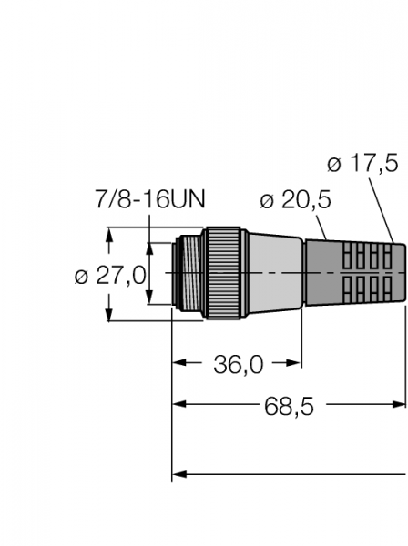 полевой кабель для CAN (DeviceNet™, CANopen)Оболочка кабеля TPU - RSM-CBC5-5723-1M