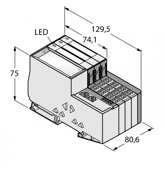 Комплект PROFINET IO в IP20 - TI-BL20-E-PN-6
