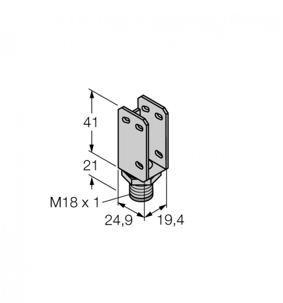 Комплектующие для монтажаМонтажный кронштейн - SMBQS18A