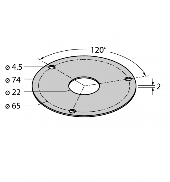 Shielding plateдля индуктивных энкодеров QR24 - SP2-QR24