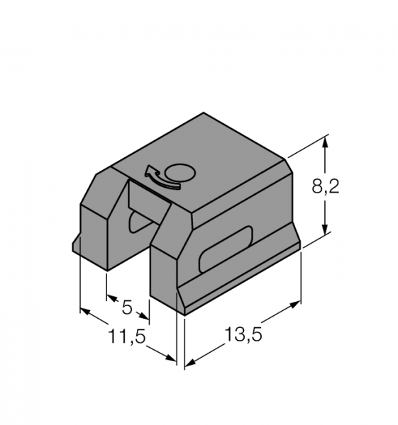 Комплектующие для монтажаfor dovetail groove cylinders - KLDT-UNT4