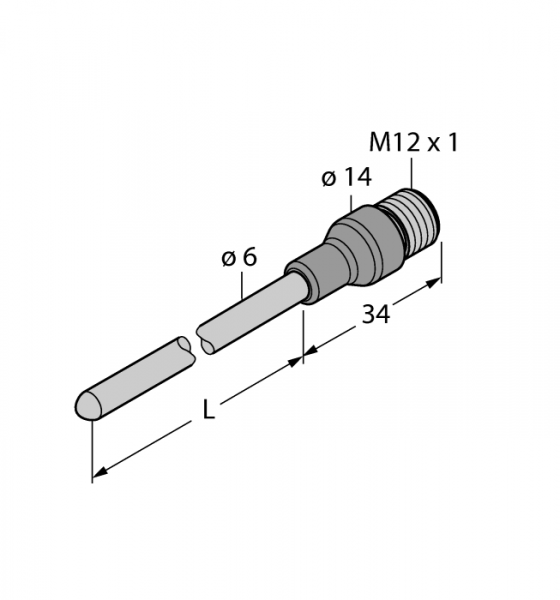 Детектирование температурыПроба - TP-206A-CF-H1141-L250