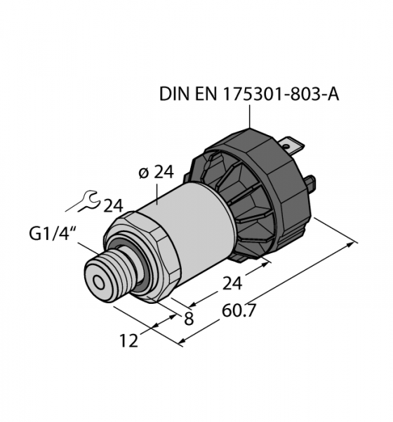 DrucktransmitterC выходом по току (2-х проводн.) - PT16R-1004-I2-DA91