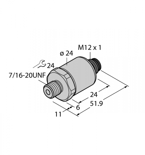 DrucktransmitterС выходом по напряжению (3-х проводн.) - PT200PSIG-1005-U1-H1143
