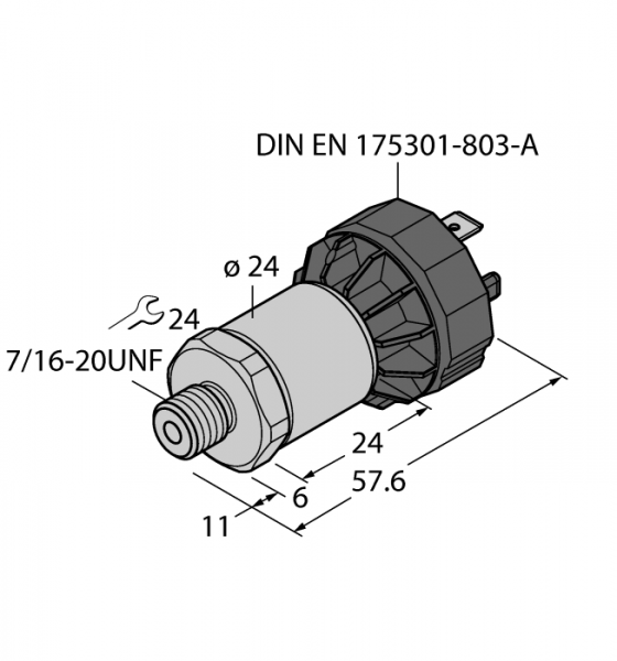 DrucktransmitterC выходом по току (2-х проводн.) - PT200PSIG-1005-I2-DA91/X