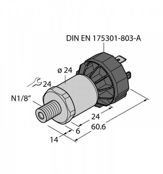 DrucktransmitterC выходом по току (2-х проводн.) - PT200PSIG-1014-I2-DA91