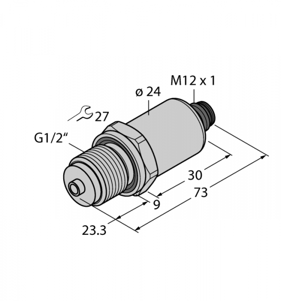 Преобразователь давленияС выходом по напряжению (3-х проводн.) - PT2.5R-2008-U1-H1141/X