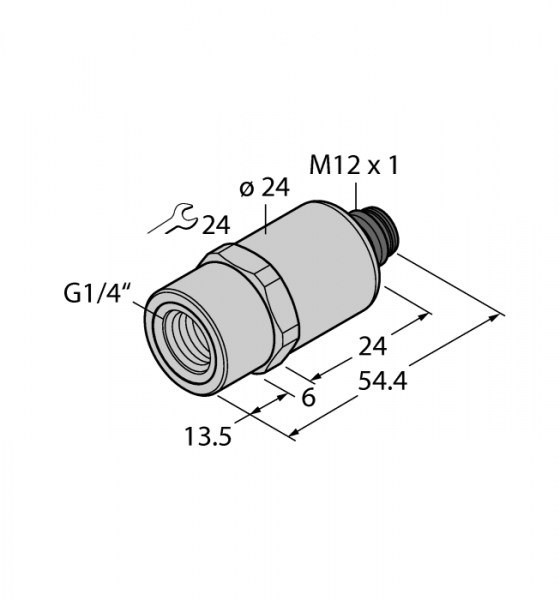 DrucktransmitterC выходом по току (2-х проводн.) - PT40R-1001-I2-H1141/X