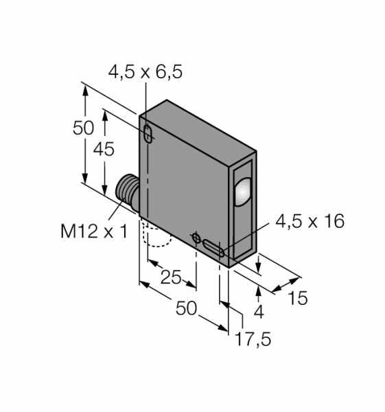 Фотоэлектрический датчикЛюминесцентный датчик - QL50AP6XD20BQ