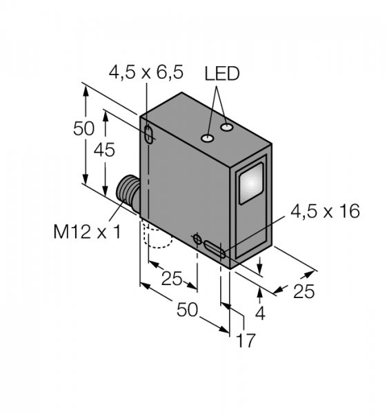 Фотоэлектрический датчикдиффузионный датчикДля цветового анализа - QC50A3P6XDWQ