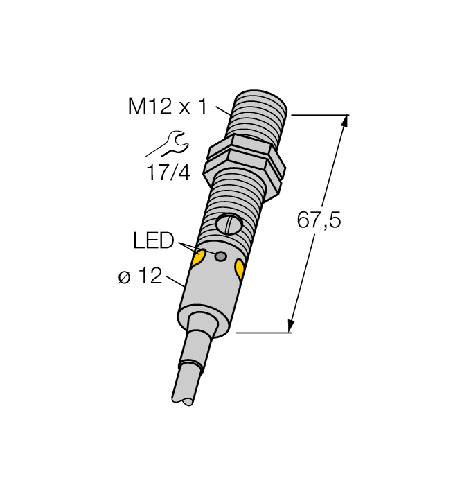 Фотоэлектрический датчикдиффузионный датчик - M12PD